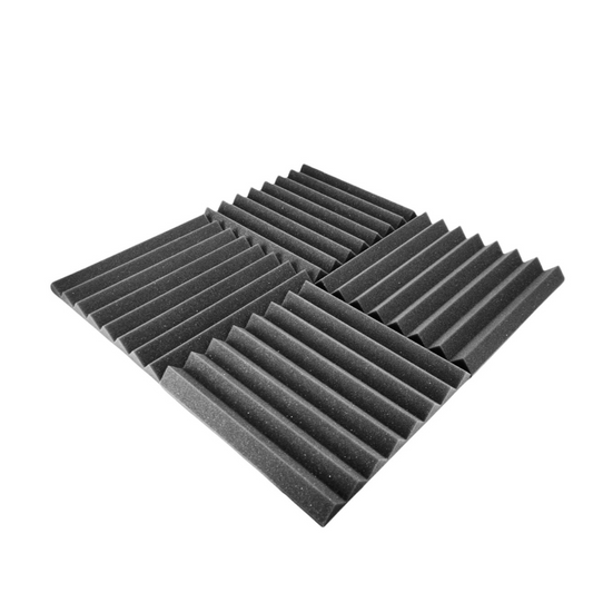 Pro-coustix Echostop high density, fire retardant, acoustic foam tiles Mid Grey