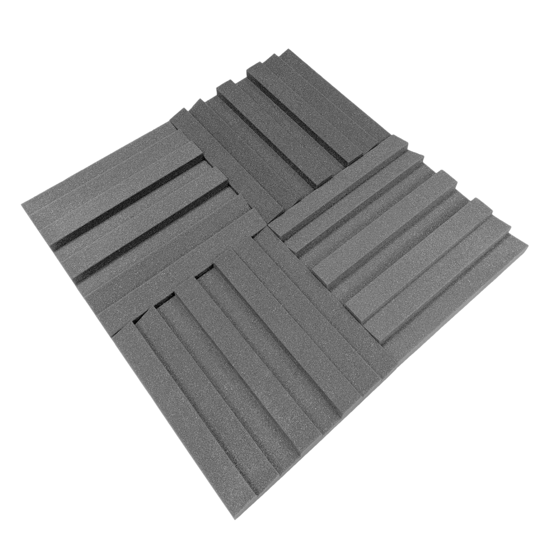 Pro-coustix Ultraflex Razor Acoustic Treatment Tiles 24pk Mid Grey