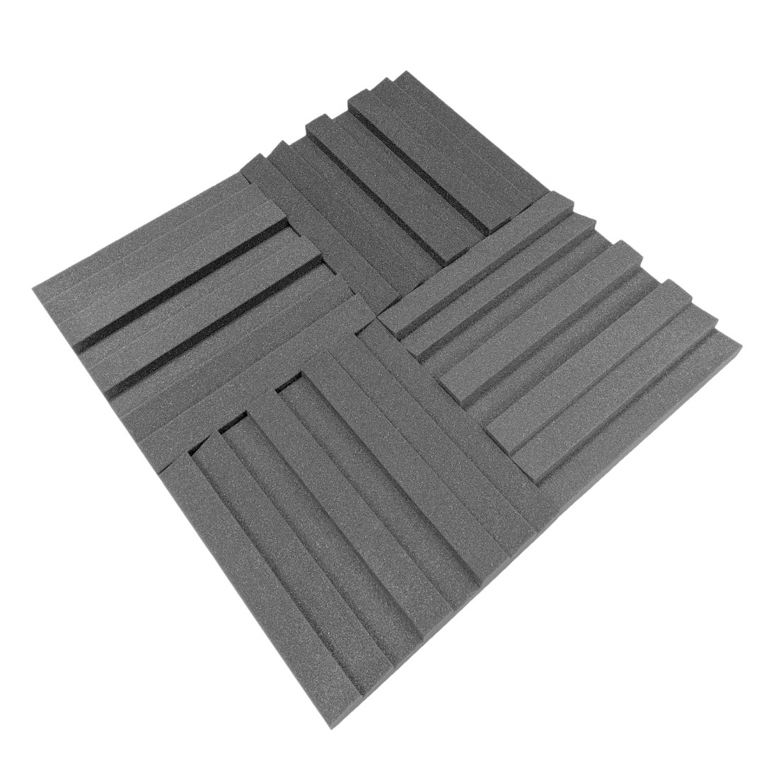 Pro-coustix Ultraflex Razor Acoustic Treatment Tiles 24pk Mid Grey