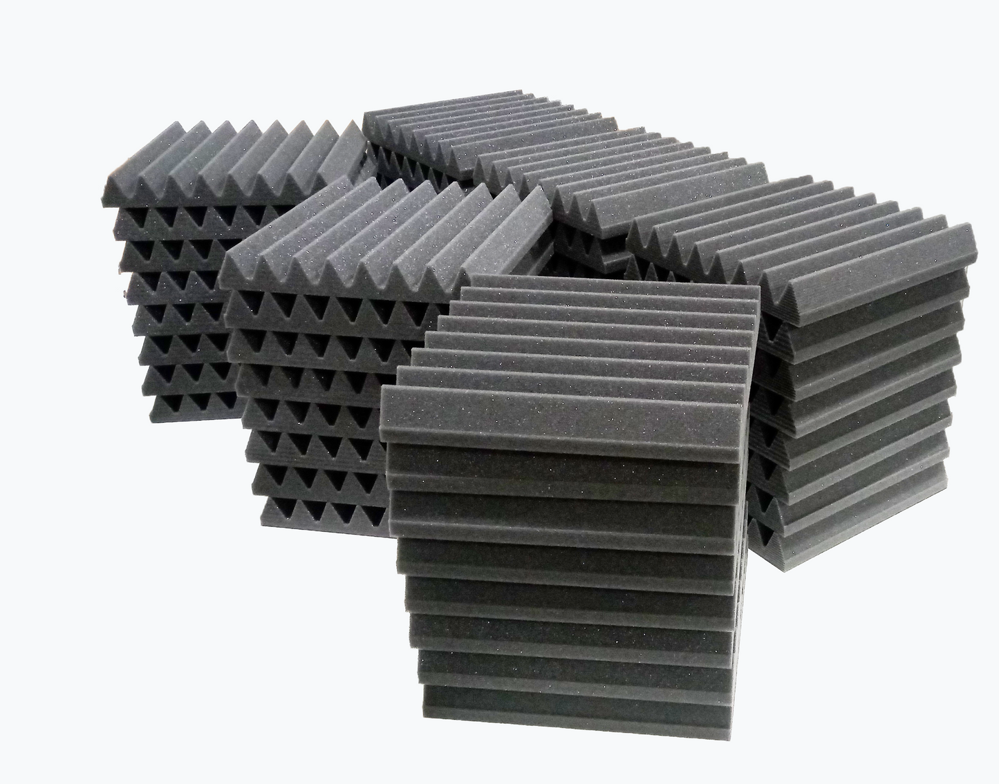 Pro-coustix Ultraflex Wedge acoustic foam tiles 300x300mm Mid Grey