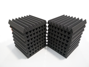 48 Pack Pro-coustix Ultraflex Wedge acoustic foam tiles 300x300mm