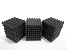 Load image into Gallery viewer, 48 Pack Pro-coustix Ultraflex Wedge acoustic foam tiles 300x300mm