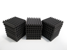 Load image into Gallery viewer, 48 Pack Pro-coustix Ultraflex Wedge acoustic foam tiles 300x300mm