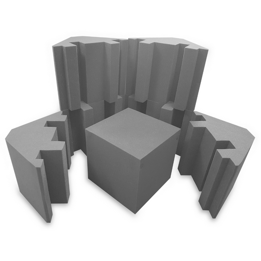 Pro-coustix Corner Kit One Mid Grey 6x Bass Traps 1x Corner cubes