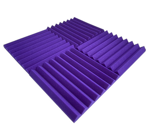 48 Pack Pro-coustix Echostop Purple high density, fire retardant, acoustic foam tiles for vocal booths gamers