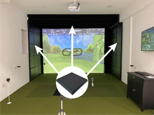 Load image into Gallery viewer, 8x B Grade Pro-coustix Ultraflex Plano Golf Simulator Impact Protection Panels 675x625x55mm Approx measurements