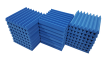 Load image into Gallery viewer, Pro-coustix High Quality, Fire Retardant, Electric Blue Acoustic foam tiles 300x300x45 mm