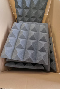 20x Pro-coustix Ultraflex Pyramid Acoustic Treatment Panels Chisel Tipped