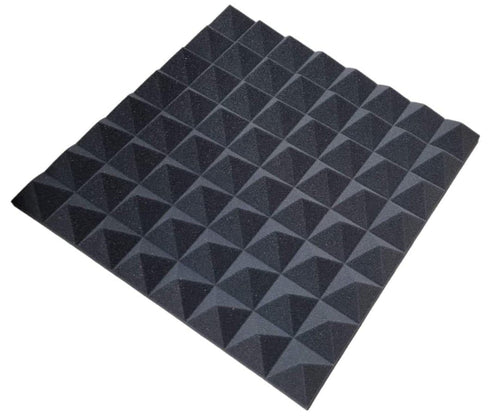 10x Large Pro-coustix Ultraflex Pyramid Acoustic Treatment Panels 600x 600x65mm