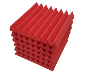 Pro-coustix High Quality, Fire Retardant, Red Acoustic foam tiles 300x300x45 mm