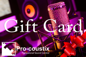 Acoustic treatment gift card