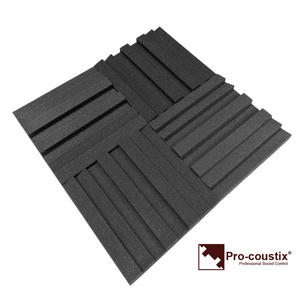 24 Tiles Pro-coustix Ultraflex Razor Exclusive Design Acoustic Foam sound tiles