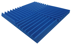 24 Pack Pro-coustix Echostop Blue high density, fire retardant, acoustic foam tiles for vocal booths gamers