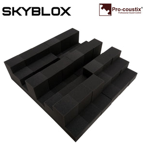 Pro-coustix Skyblox Modular Acoustic Foam Broad Band Absorber Panels 600 x 100mm 6 Pk