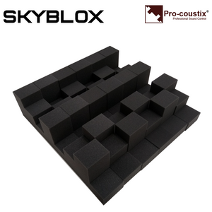 Pro-coustix Skyblox Modular Acoustic Foam Broad Band Absorber Panels 600 x 100mm 6 Pk