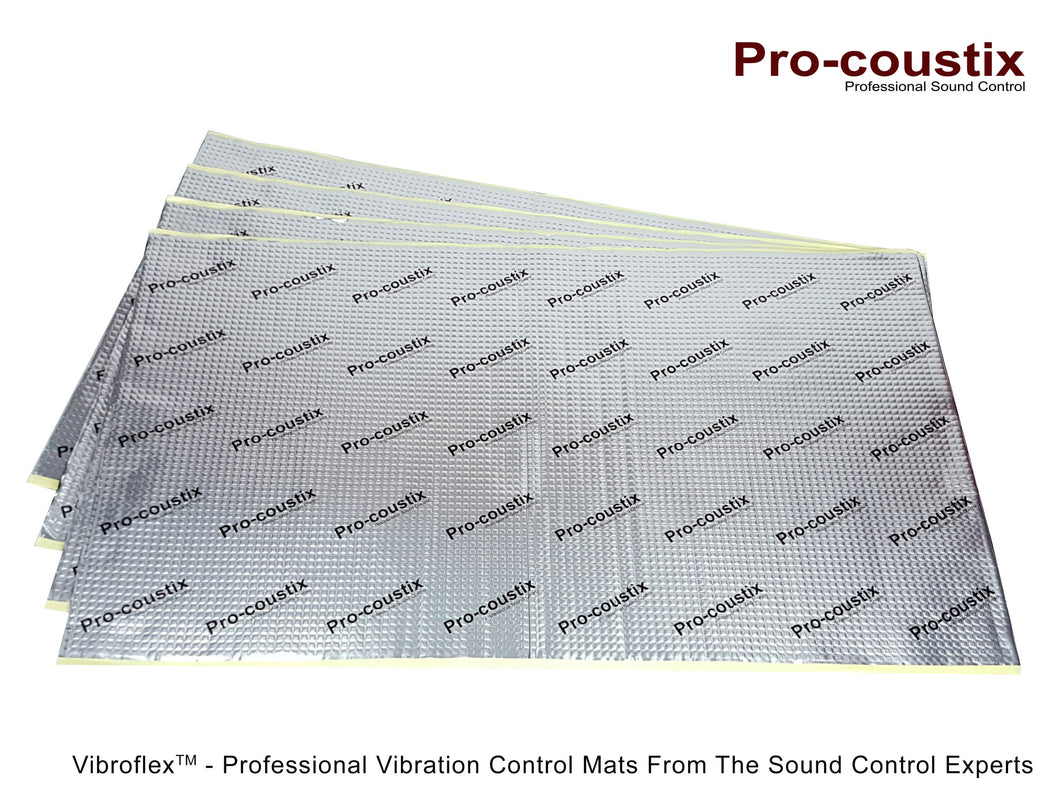 Pro-coustix Vibroflex Vibration Control Mats Silver Various