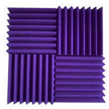 Load image into Gallery viewer, 24 Pack Pro-coustix High Quality, Fire Retardant, Purple Acoustic foam tiles 300x300x45 mm