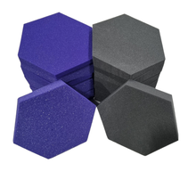 Load image into Gallery viewer, 12 Pack Pro-coustix Hexagon raptor profile panels 300x260x40m Thick Purple &amp; Grey 12 Mix Pack