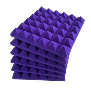 Pro-coustix Ultraflex Pyramid Acoustic Treatment Panels Purple